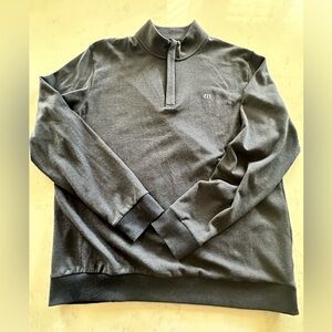 Travis Mathew Golf Quarter Zip Performance Pullover XL Mens Blue Long Sleeve xl